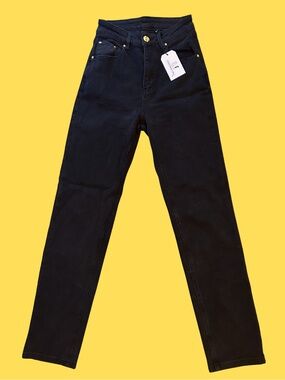 Fashion Brand Company Nap Jeans for Big Butts black denim in size small